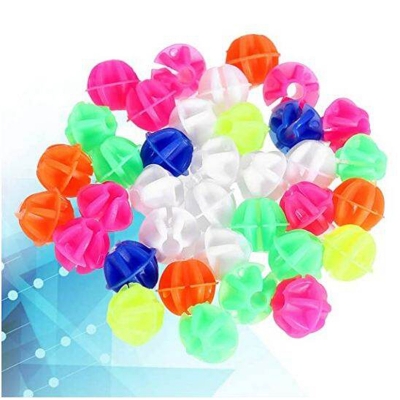 Picture of Bicycle Wheel Spoke Beads Luminous Plastic Clip Spoke Bead Bicycle Beads Wire Beads Decorations (Mix Color)