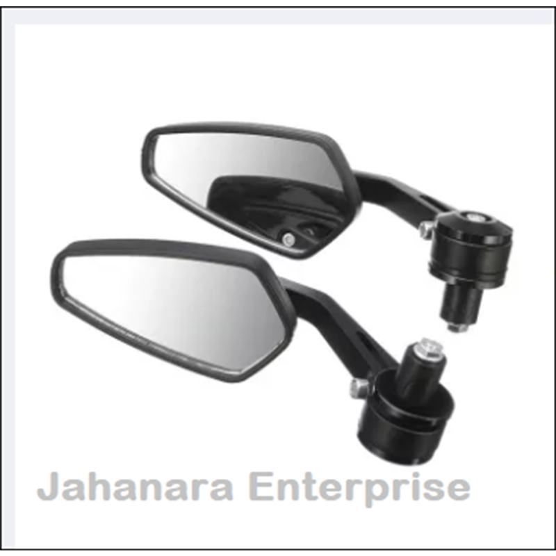 Picture of 1Pair Aluminum Alloy Handlebar End Mirrors Looking Glass For Motorcycle