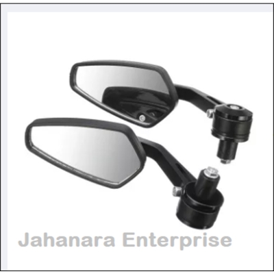 Picture of 1Pair Aluminum Alloy Handlebar End Mirrors Looking Glass For Motorcycle
