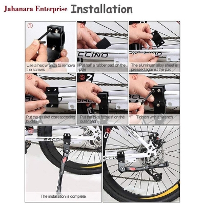 Picture of Bicycle Cycle Kick Stand Side Stand Adjustable for All bike - Rear axle mounting