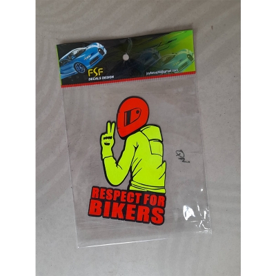 Picture of Respect For Bikers Stylish Bike strikers Decorative-stickers Motorcycle skateboard bicycle bike sticker Stikar