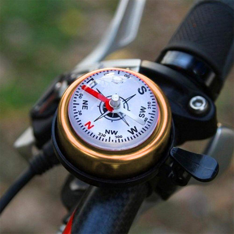 Picture of Compass Bicycle Bell Mountain Bike Aluminum Alloy Compass Bell Horn Car Bell For Bicycle Accessories 1pc