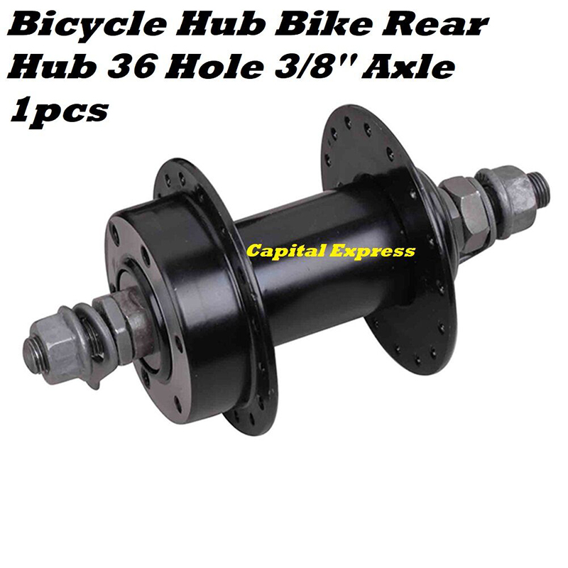Picture of Steel Sealed Bearings 36 Hole Disc Brake Solid Axis Mountain Bike Hubs 2pc