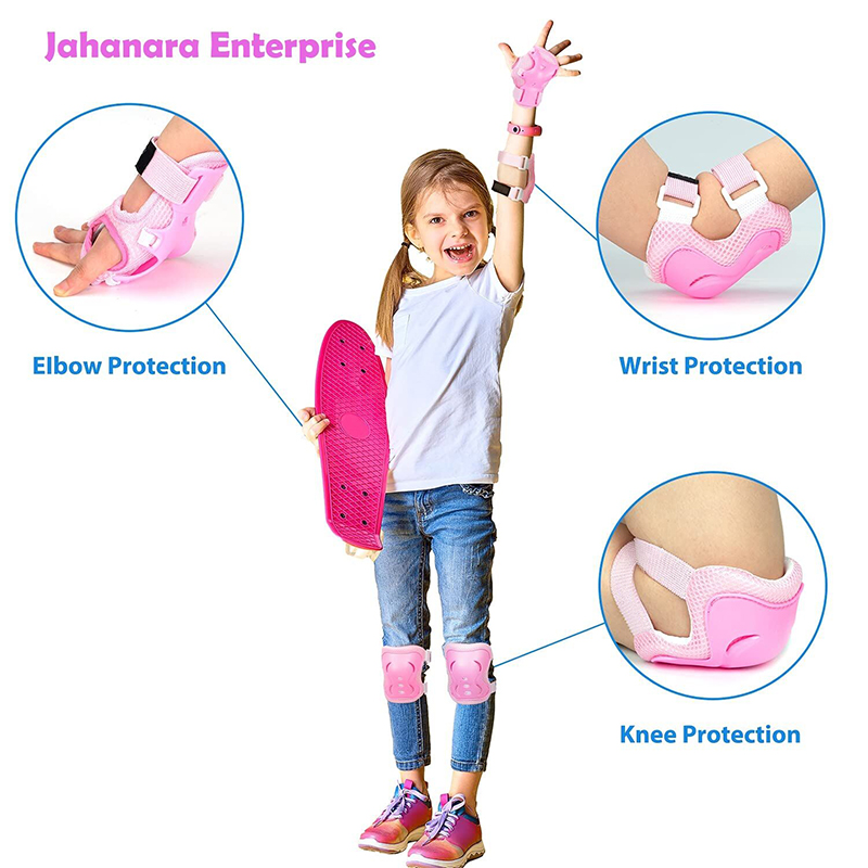 Picture of Knee Pads for Kids/Youth, Knee Pad and Elbow Pads Wrist Guards Protective Gear Set for Roller Skates Cycling BMX Bike Skateboard Inline Skating's Scooter Riding