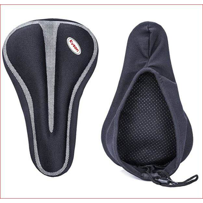 Picture of Bike Seat Cover Padded | Thick Silicone Gel Bicycle Saddle Cushion | Breathable Lightweight Comfortable Non-Slip Cover | For Road, Mountain & Stationary Bikes | Bicycle Accessories