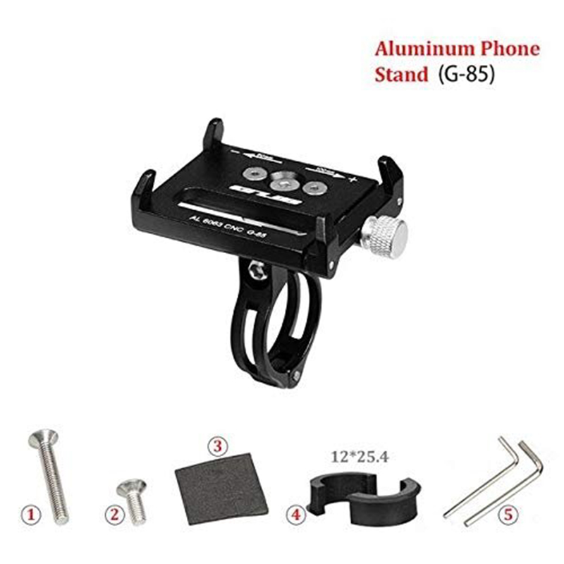 Picture of Bicycle Mobile Phone Holder Phone Navigation Fixed Bracket Moto Handlebar Aluminum Alloy Motorcycle Accessories / Bicycle Accessories