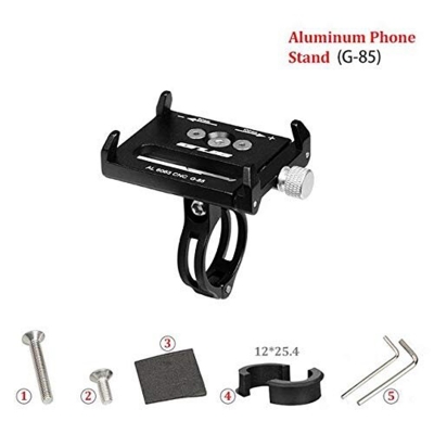 Picture of Bicycle Mobile Phone Holder Phone Navigation Fixed Bracket Moto Handlebar Aluminum Alloy Motorcycle Accessories / Bicycle Accessories