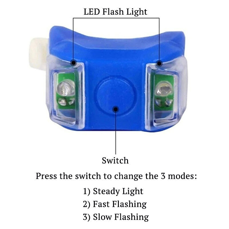 Picture of Bicycle Safety Light Cycling Bike MTB lampu Lajak (3 Mode) 2pc Frog Strobe Tail Rear Light Warning Light Lampu Basikal