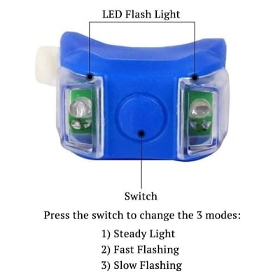Picture of Bicycle Safety Light Cycling Bike MTB lampu Lajak (3 Mode) 2pc Frog Strobe Tail Rear Light Warning Light Lampu Basikal