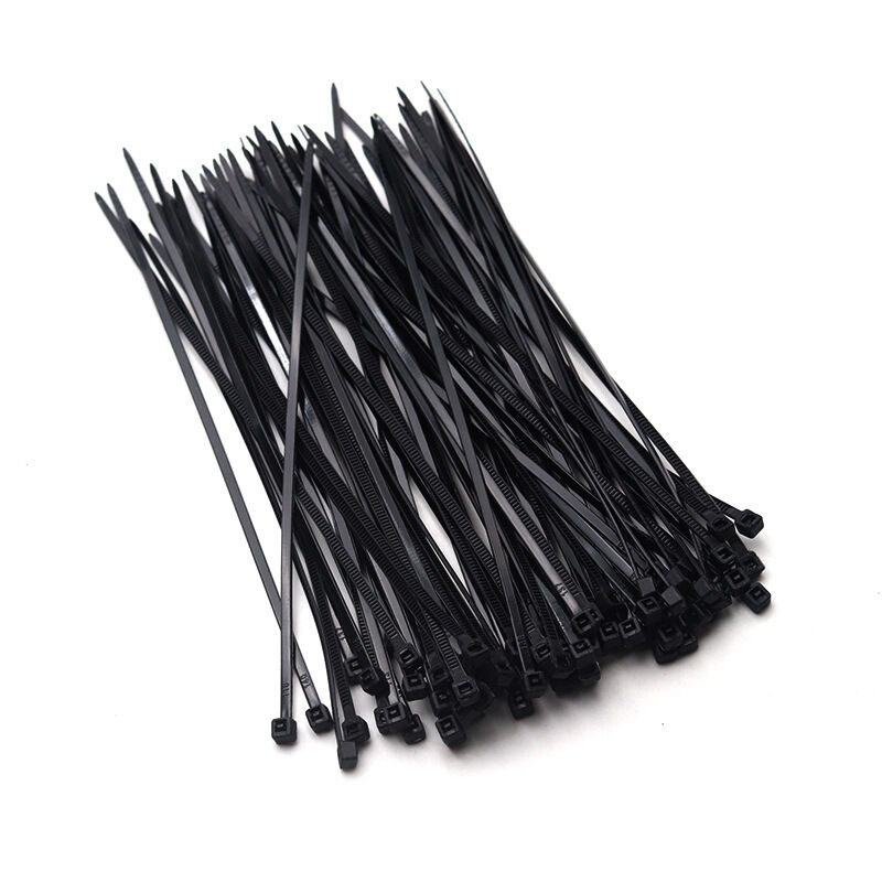 Picture of 4 Inch (3x100mm) Cable Tie 100 Pcs Black Nylon Plastic Cable Tie