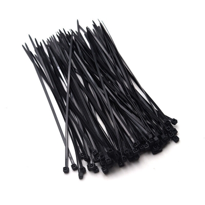Picture of 4 Inch (3x100mm) Cable Tie 100 Pcs Black Nylon Plastic Cable Tie