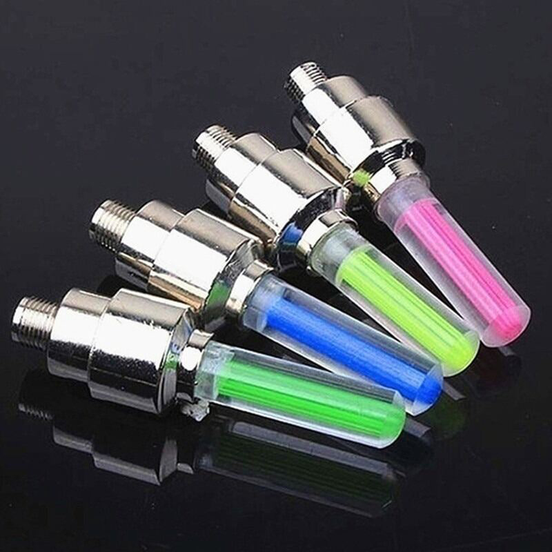 Picture of Bike Motorcycle Cycling LED 1 Pair Rainbow RGB Color Bike Wheel Tire Light