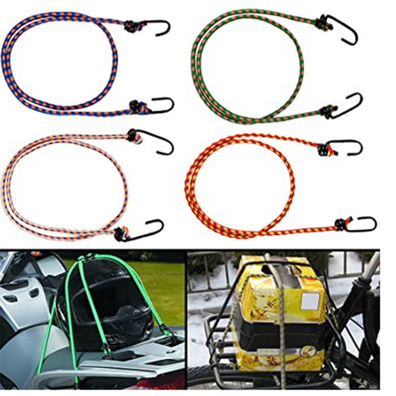 Picture of High Strength Motorcycle Saddles Belt Elastic Bungee, Shock Cord Cables, Luggage Tying Rope with Hooks