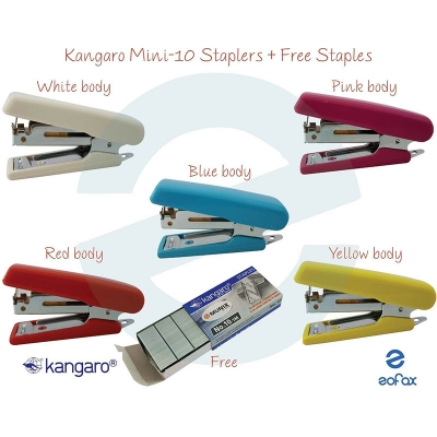 Picture of Kangaro Stapler Machine With 1000 Pcs Stapler pin Free (Indian, Mini-10)