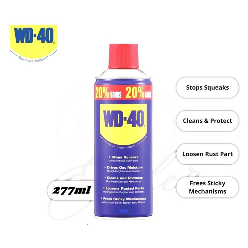 Picture of WD-40 Anti Rust Multi Purpose Lubricant & Paint remover spray (USA Brand) 277ml