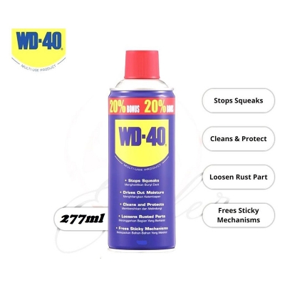 Picture of WD-40 Anti Rust Multi Purpose Lubricant & Paint remover spray (USA Brand) 277ml