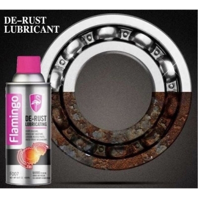 Picture of Flamingo De-Rust Lubricant For Motorcycle Car Use For Universal 450ML (F065) Rust Cleaner, Remover and Protector Liquid Spray - সাইকেল