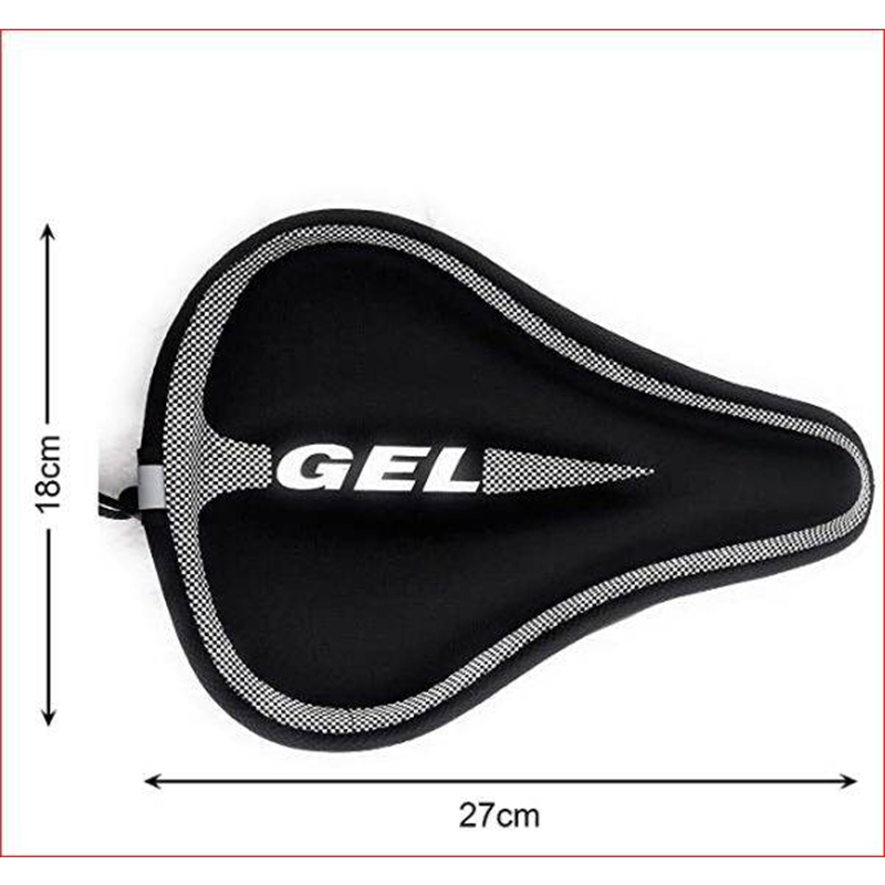 Picture of Bike Seat Cover Padded | Thick Silicone Gel Bicycle Saddle Cushion | Breathable Lightweight Comfortable Non-Slip Cover | For Road, Mountain & Stationary Bikes | Bicycle Accessories
