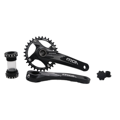 Picture of PIONEER Bicycle Crankset BCD104 32T Narrow wide bike chainrings LW-H03.L-170mm Crank hollow BC1. 37X24T/ BB L-40-50Nm/R-40-50Nm Square bicycle crank & chainwheel