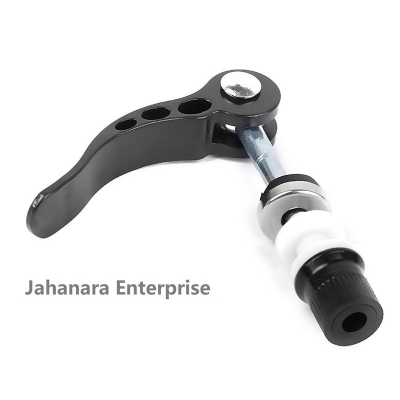 Picture of Bike Seat Clamp Aluminum Alloy Quick Release Bicycle Binder Clamp Bolt Seat Post 6 x 55mm Pole (Black)