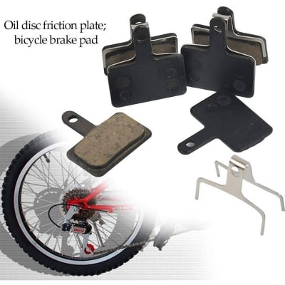 Picture of Bicycle Disc Brake Pads and spring, (4 pcs Pads+2pcs Spring) Oil Brake Shoe