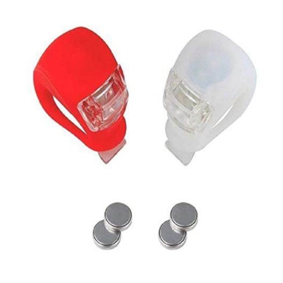 Picture of Aluminium Cycle Water Bottle CAGE OR Stand with 2 PCS ANTISMOG Flickering Light. Combo Offer
