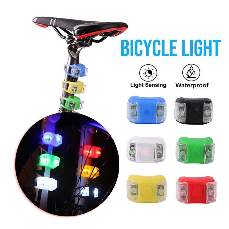 Picture of 2Pc LED Bicycle Safety Light Cycling Bike MTB lampu Lajak (3 Mode) Frog Strobe Tail Rear Light Warning Light - Cycle Accessories