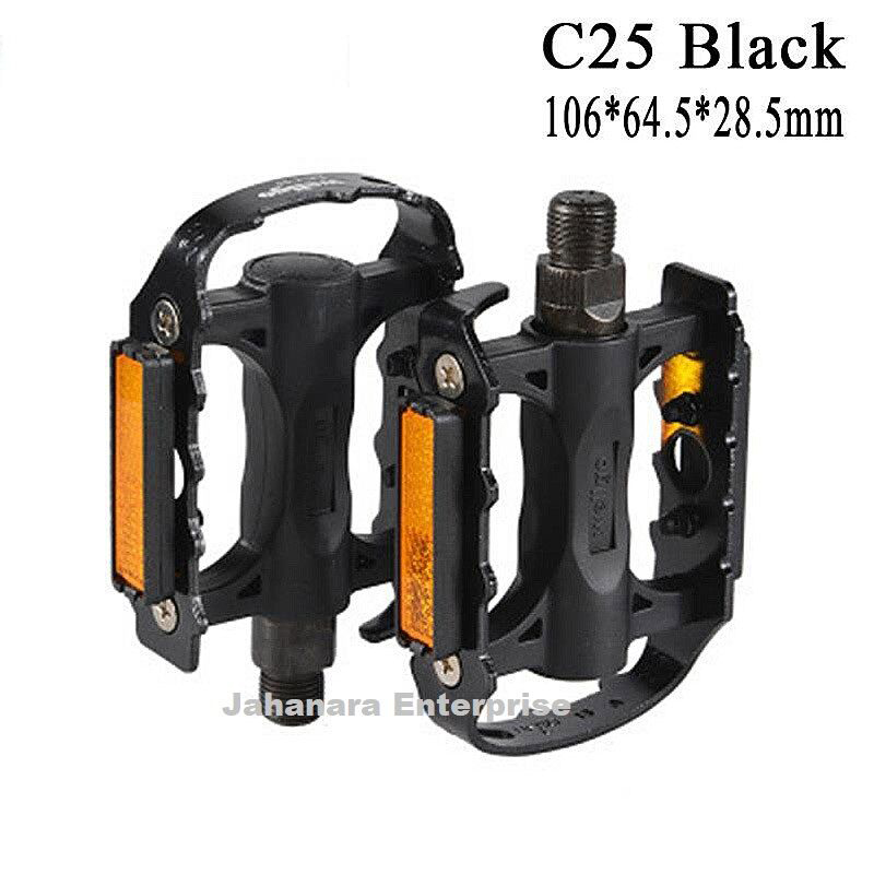 Picture of Anti-slip Road Bike Pedals Steel Cover Heavy Duty Bicycle Pedal Cycling Bicycle parts Mountain MTB Bike Pedal With Reflector For Kids Children Student Bike Accessories