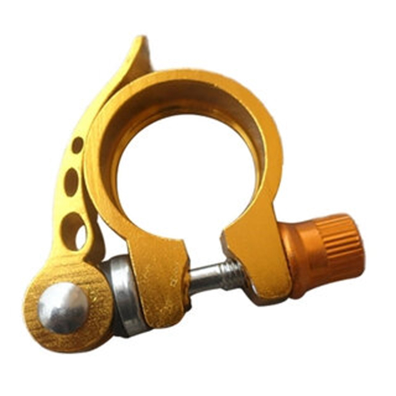 Picture of Aluminum Alloy Mountain Bike Seatpost Clamp, Quick Release Cycling Seat Tube Clip, Bicycle Accessories
