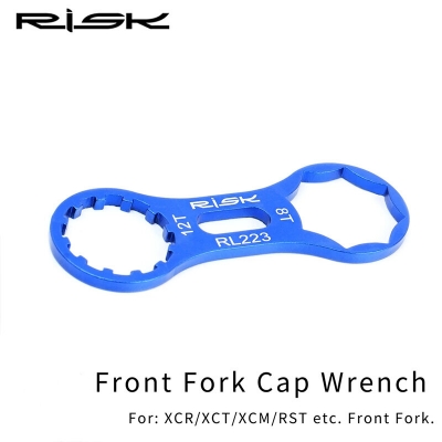 Picture of Bicycle Front Fork Cap Wrench Tool MTB 8T/12T Bike For SR XCR/XCT/XCM/RST Aluminum Alloy Cycling Repaire Tool Bike Accessories
