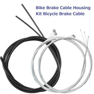 Picture of Bike Brake Cable Housing Kit Bicycle Brake Cable with End Caps Bike Cable Replacement Control Line Set for Compatible with MTB Road & Mountain Bike
