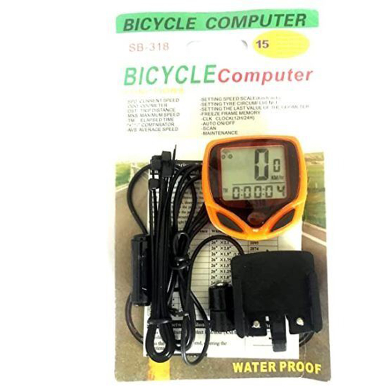 Picture of TOOL + Bicycle Cycle Computer Cyclometer Speedometer 15 Functions Combo Offer