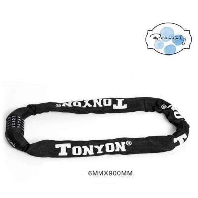 Picture of TonYon Five Digit Code Chain Lock Single Car Anti-Theft Lock Chain Lock Mountain Bike Anti-Theft Lock 90cm