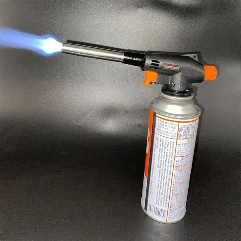 Picture of Auto Welding Gas Burner Flame Torch Gas Torch Ignition BBQ Cooking Camping Ignition Flamethrower Outdoor Camping Tool