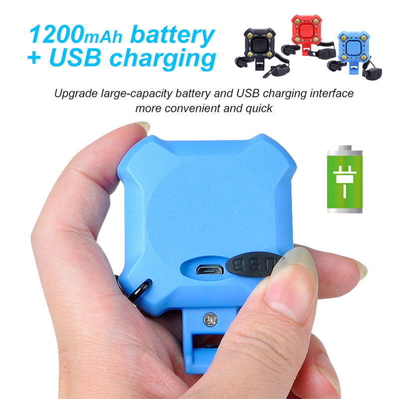 Picture of Bike Bell 4 Lamp Cycling Light 1200mAh Electric Horn Waterproof USB Charging Loud Alarm Security Bicycle Bell