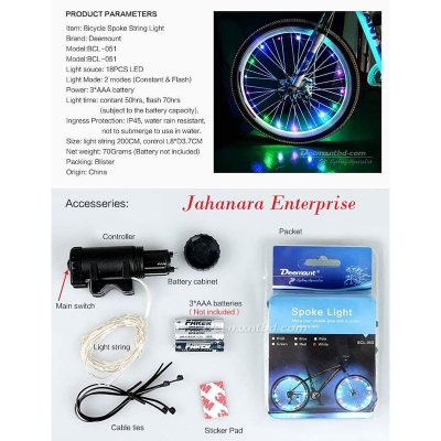 Picture of LED Bike Wheel Lights Waterproof Bike Spoke Light for Kids Bike Rim Lights with 2 Modes Cycling Neon Lamps Easy Installing Wheel Spoke Lights - Fits All Standard Spoke Wheel Cycling Rim Tire