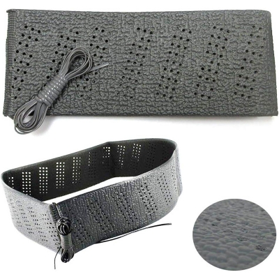 Picture of 2 Black Lace-On Cover Grip Steering Wheel Stretch Vehicle Auto Classic Accessory, Variable
