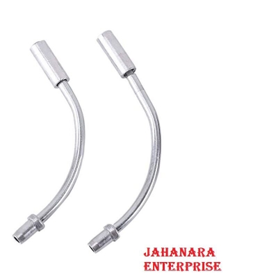 Picture of Bicycle Break Pipe Alloy 110 Degrees Bend Wire Guide Pipe Hose Js Cycling Supplies for Mountain Bike V Brake Noodles Cable Reduce Friction Brake Line 2 pcs