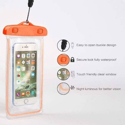 Picture of Waterproof Mobile Bag Protection for Virus Dust Rain Universal Smartphone for Rain