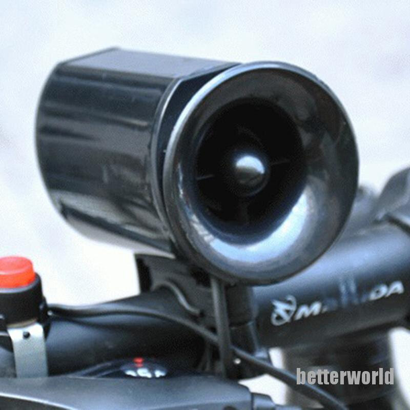 Picture of Electric Bike Horn 6 Sounds Super Loud Bicycle Handlebar Ring Bell Horn Bike Alarm Speaker Ultra Loud Speaker 1 Set Electric Bicycle Parts