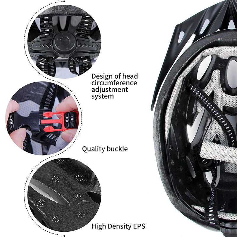 Picture of Bicycle Helmet with Adjustable Lightweight Mountain Bike Racing Helmet for Men and Women