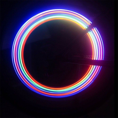 Picture of 2PCS BigSize LED Bike Tire Valve Cap Light Spoke Light Lamp Night Ride Cycling Bicycle Motor Wheel Bike Lanterna Bicycle Accessories