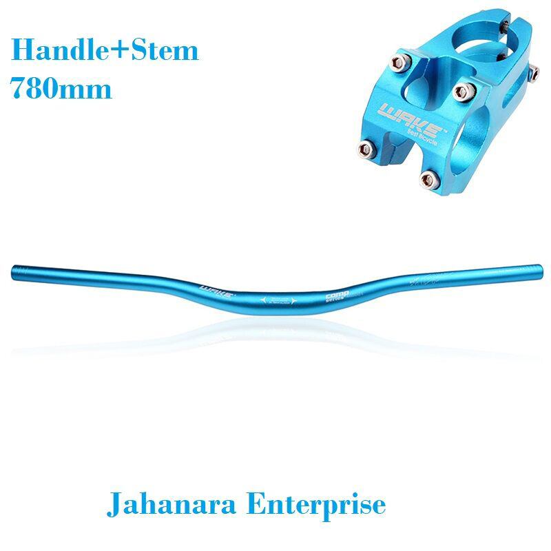 Picture of MTB Bike Handlebar+ Stem Bicycle Handlebar With Stem Combo Offer Black