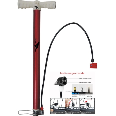 Picture of AIR Pump with 2 Needle for Cycle, Football, Volleyball, Basketball, Handball (Multicolour, Nylon & Steel)