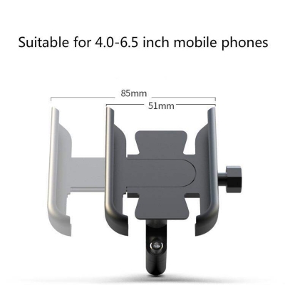 Picture of Universal Metal Bike Phone Rack Aluminum Alloy Bicycle Mobile Phone Holder Motorcycle Bike Handlebar & Looking Glass Mount