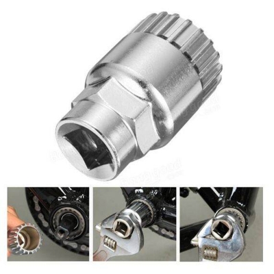Picture of Bicycle Tools 3pcs Wheel Extractor Bottom Bracket Freewheel Remover Tools Crankset Remover Repair Tool 3 Pcs Set
