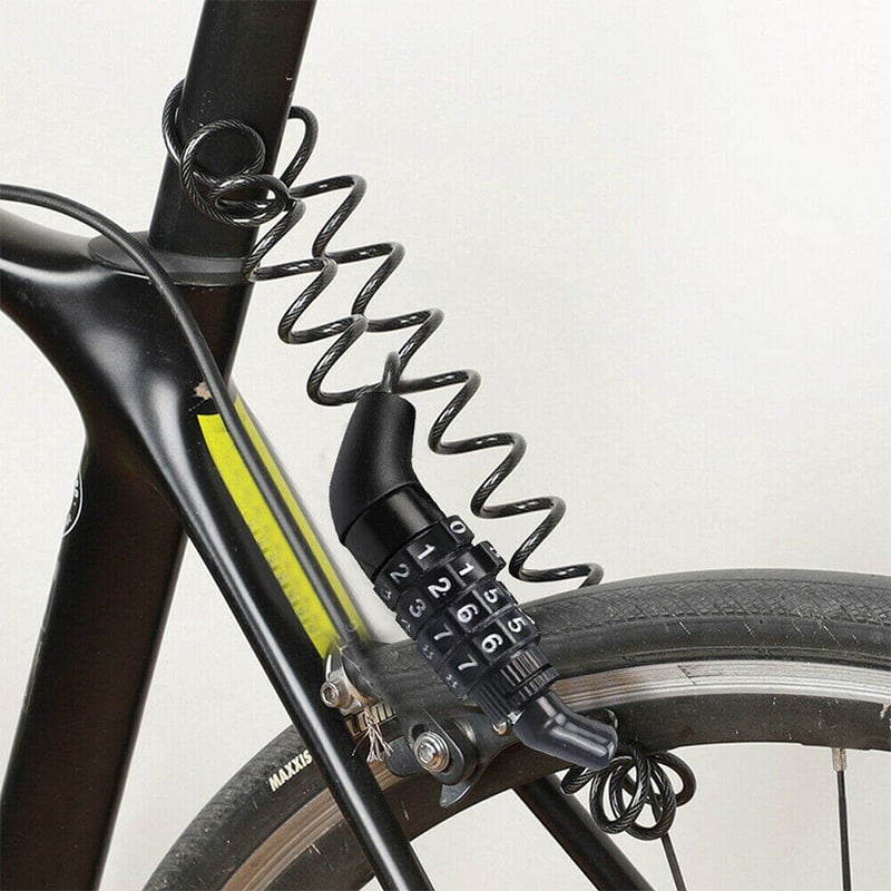 Picture of Mini Bike Anti-theft Lock Bicycle Password Lock Cable Helmet Chain Lock