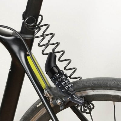 Picture of Mini Bike Anti-theft Lock Bicycle Password Lock Cable Helmet Chain Lock
