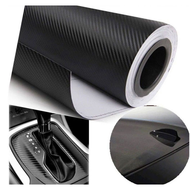 Picture of Sticker Black Carbon Fiber (18"×3" )Vinyl Wrap Texture 3D self adhesive DIY Decor Bike ,Motorcycle,Car stickers
