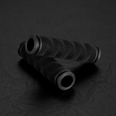 Picture of Bike Handlebar Grips, Soft  Rubber (120mm), Bicycle Grip for Bicycle (Black)